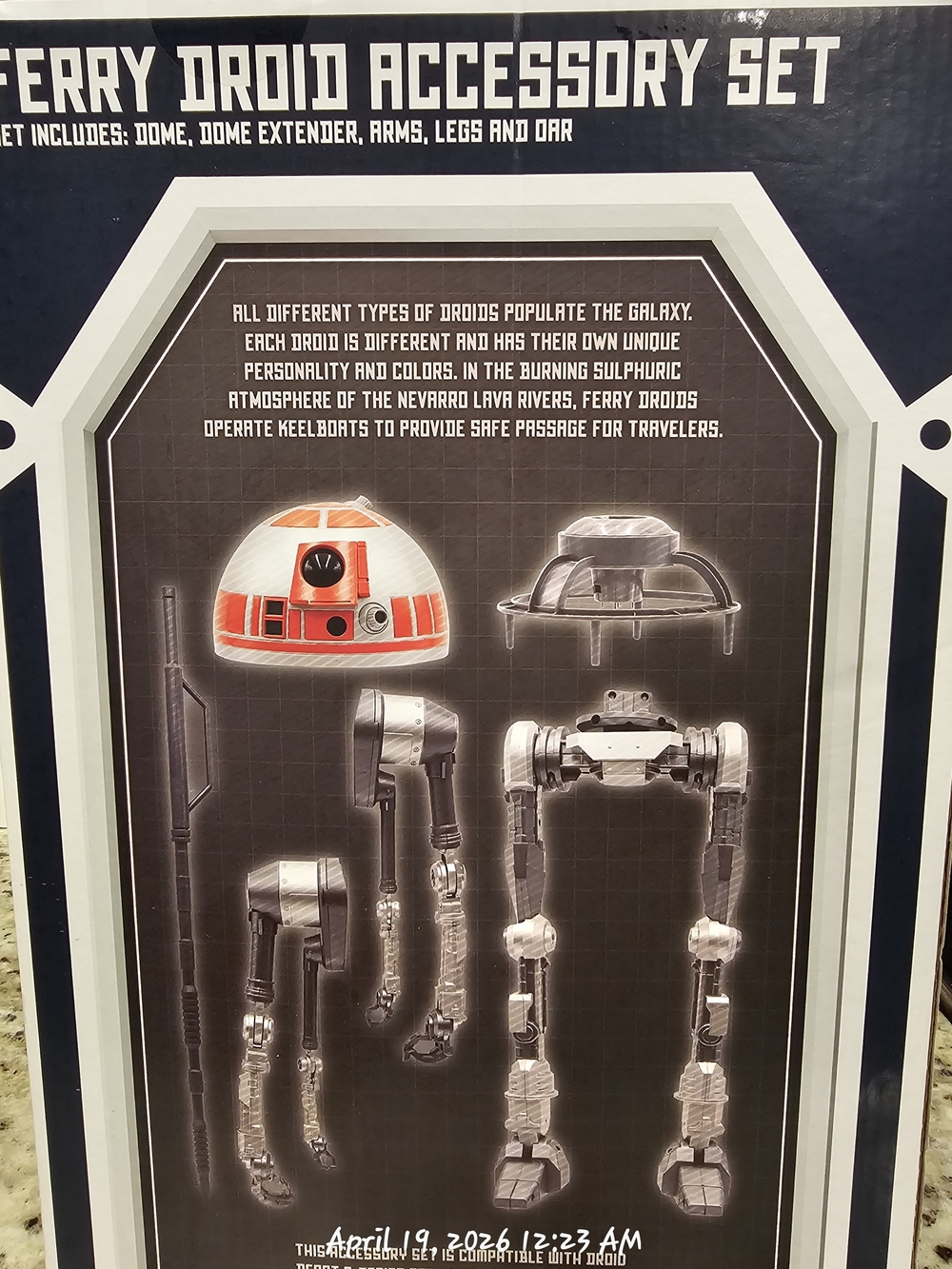 Ferry Droid Accessory Set - White and Orange Dome
